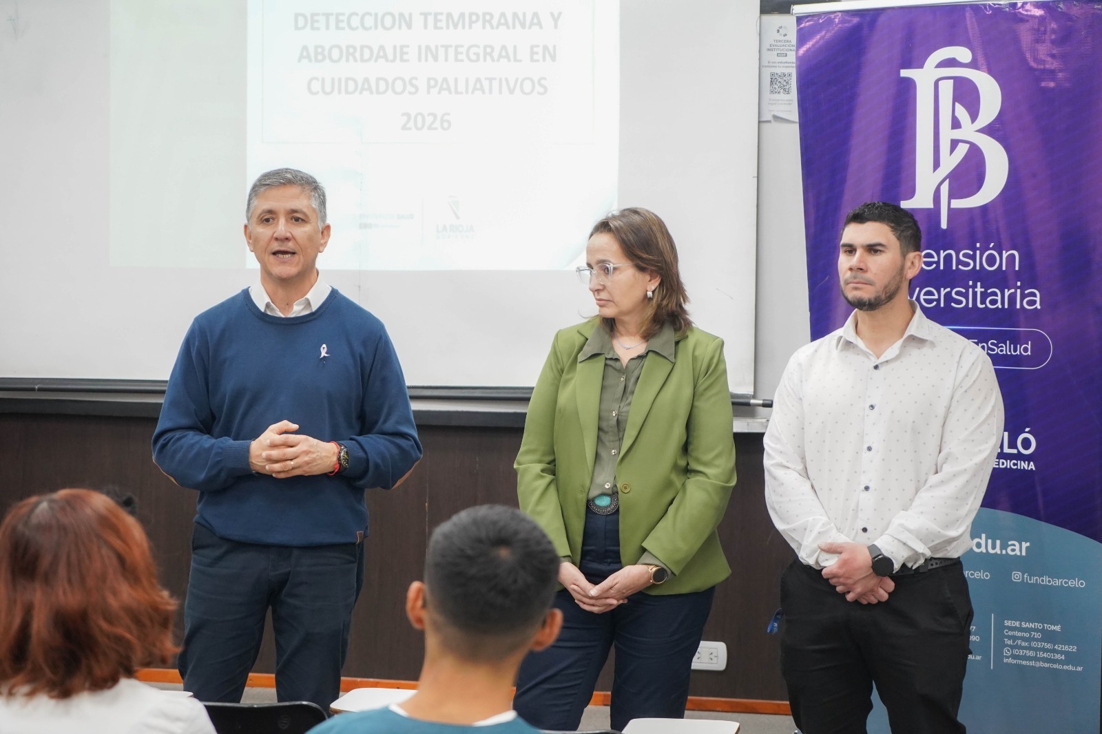 Salud y Fundación Barceló capacitaron a estudiantes en cuidados paliativos